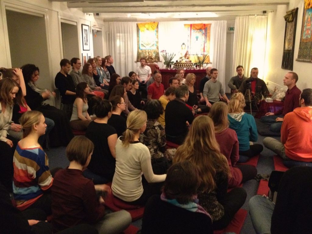 Stephan guiding a mindfulness meditation