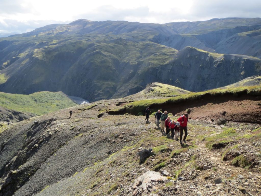 Stephan Pende, hiking as part of a mindfulness workshop